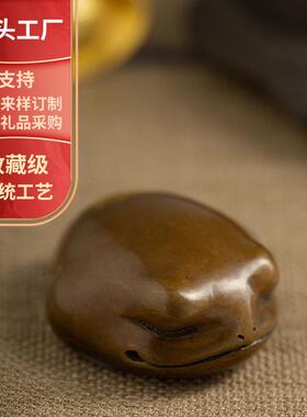 厂家金蟾手把件随身青铜工艺品礼品斑铜蟾蜍茶宠车载饰品摆件