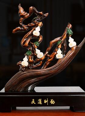 简吟五福临门葫芦摆件招财风水现代中欧式玄关酒架电视柜乔迁礼品