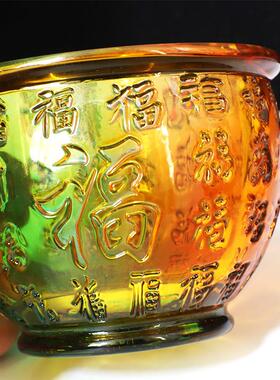 新款水晶福缸 米缸宝盆配件GCK聚家居百开业礼品黄居家摆件