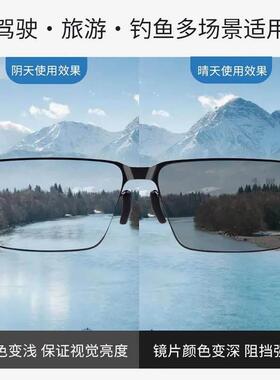 YOHDIKA攸迪卡太阳镜2025升级款智能变色防紫外线日夜两用眼墨镜