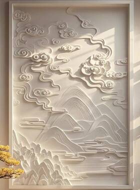石雕汉白玉浮雕壁画大理石浮雕外墙青石镂空地雕晚霞红背景墙定制