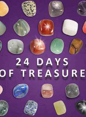 圣诞节石头盲盒儿童24天圣诞降临日倒计时盲盒摆件家居石头