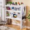 Computer desk desktop simple multi-layer shelf e-sports table diy hole board storage rack home desk storage shelf