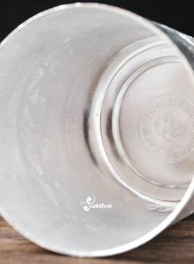 东南亚泰国金属实用水杯创意餐厅酒店泰式新款锡杯冷饮杯泰国特色