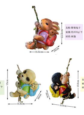 庭院花园布置鸟屋窝装饰品幼儿园创意树脂壁挂件阳台家居户外摆件
