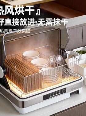 商用筷勺消毒烘干一体机不锈钢沥水篮收纳盒自助助餐厅食堂面馆用