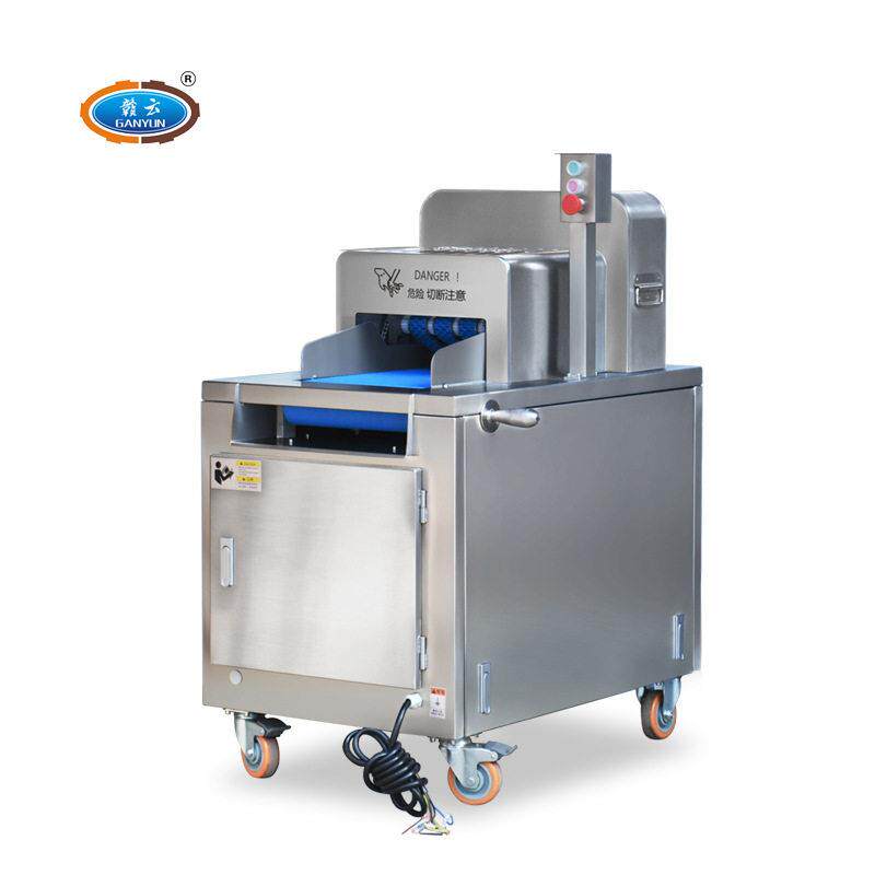 Manufacturing of a new intelligent dicing machine, a frozen meat and bone processing and dicing equipment that cuts directly without thawing