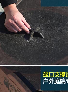 盆景盆特大仿紫砂花盆长方形塑料假山吸水石树桩户外马槽花盆