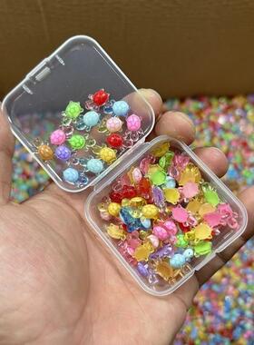 新款迷你卡通彩色夜光小乌龟玩具模型网红爆款摆件海龟diy配件