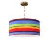 American children's room bedroom chandelier pastoral rural simple creative rainbow fabric chandelier Mediterranean Chinese style lamps