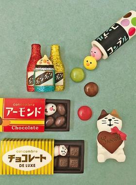 食玩巧克力摆件情人节礼品物INS装饰摆件日式猫ZAKKA