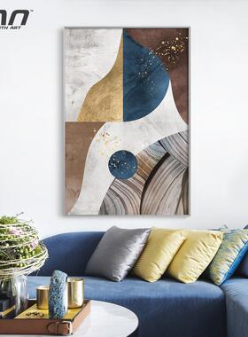 北欧风格客厅装饰画现代简约入户玄关画走廊过道壁画抽象多彩世界