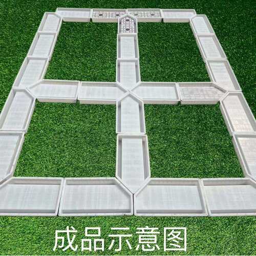 新型菜园盖板模具石板庭院铺路模具菜地沟沿路水泥塑料盖板模具 - 图2