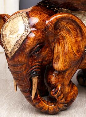 大象换鞋凳摆件大型大象凳财富大象客厅财富装饰无障碍豪华样板房