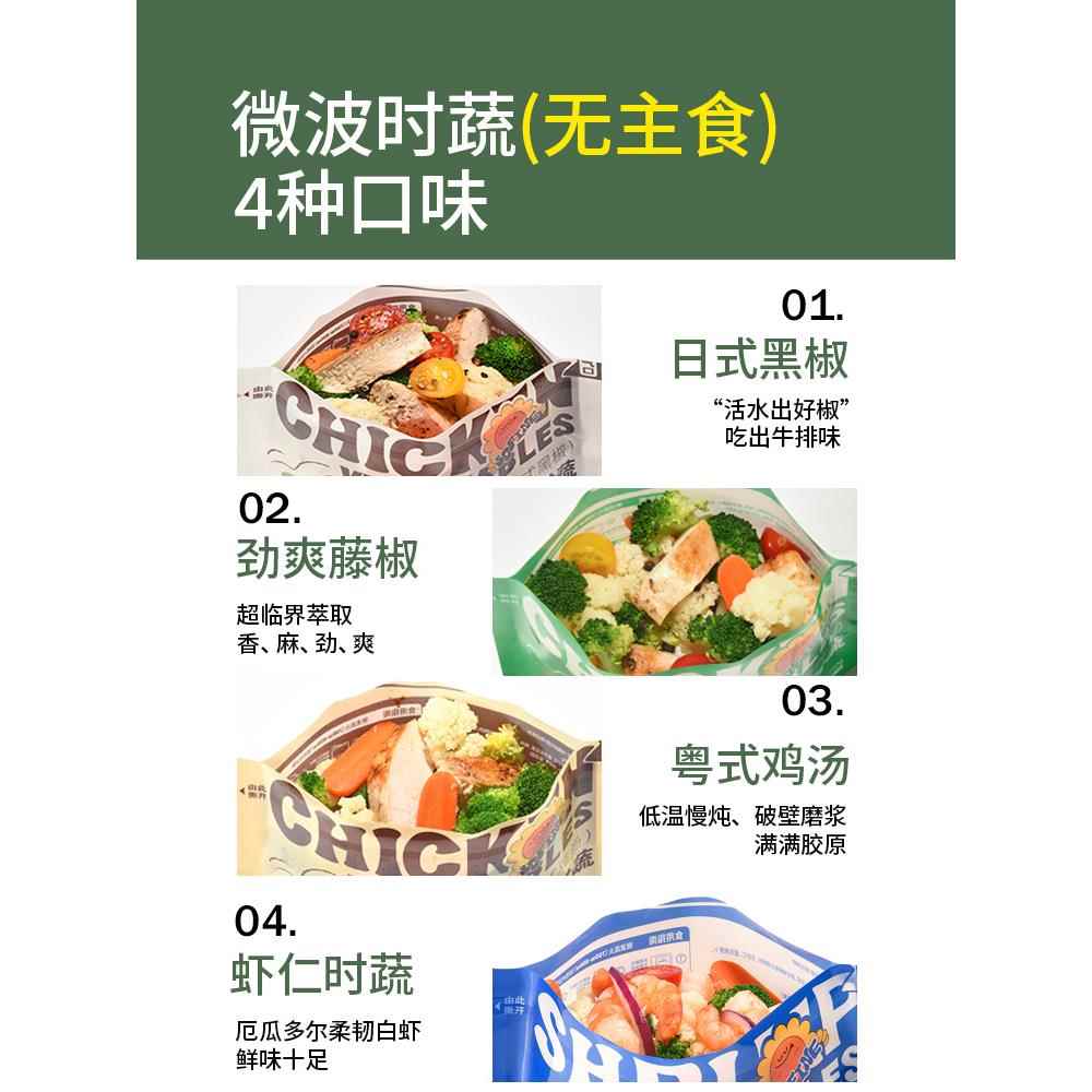 鸡胸肉时蔬速食健身代餐非减脂餐轻食控卡半成品食品微波即食 - 图1