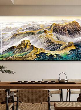 王云楼山水画客厅书画沙发背景墙装饰画中国画中式茶室办公室挂画