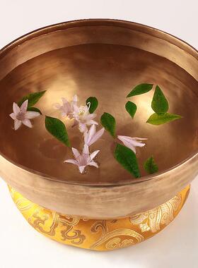 尼泊尔手工声音治疗唱歌碗瑜伽冥想佛音碗声音铜佛音碗西藏变压器