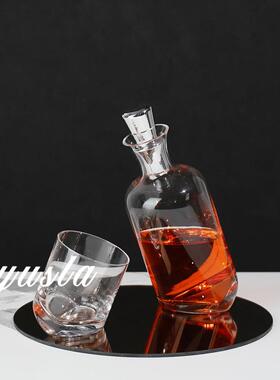 玻璃酒具摆件客厅电视柜售楼处酒柜酒壶酒杯饰品现代简约装饰轻奢
