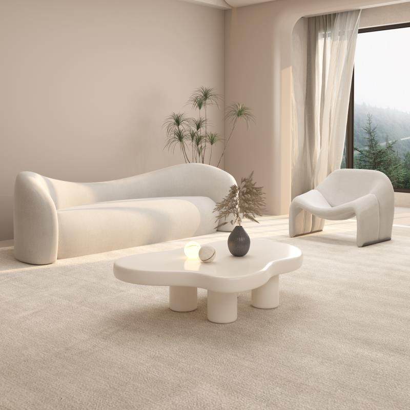 奶油风沙发小户型客厅北欧简约创意服装店铺休闲 接待美容院网红,淘宝优惠券,粉丝福利购,淘宝优惠卷