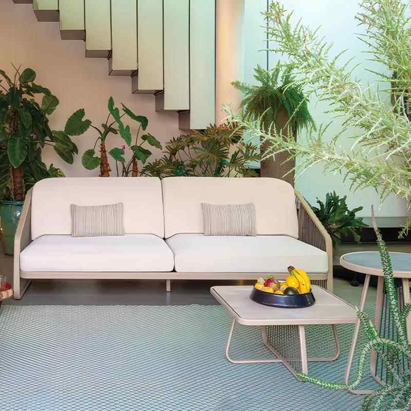 户外藤编沙发庭院外别墅意61室花园露台防休闲防晒水创家具茶几组 - 图2