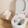 Bathroom toilet brush rack wall-mounted toilet cleaning soft brush toilet cup punch-free rack storage