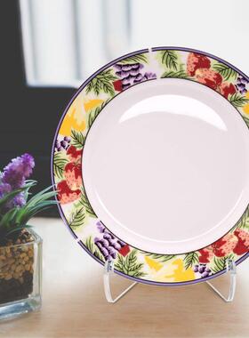 现货跨境亚克力盘子托架透明茶饼展示架小画框艺术品陶瓷圆盘支架