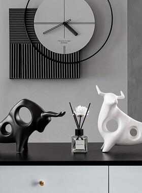 北欧家居陶瓷桌面摆件客厅酒柜电视柜装饰品创意乔迁开 业送礼礼