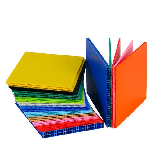 现货多款颜色耐酸碱PP中空板防静电阻燃万通板防震减压瓦楞板隔板 - 图1