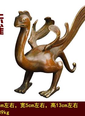 高档德缘居纯客黄铜装四大神兽青龙白朱虎雀玄武厅饰工艺摆件