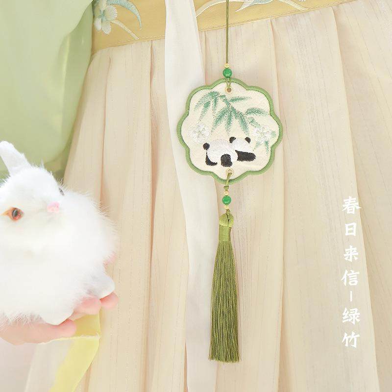 清新郁金香铃兰竹子香囊车载香氛挂件锁边香包平安福袋汉服配饰,淘宝优惠券,粉丝福利购,淘宝优惠卷