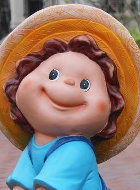 园林雕塑小品户外卡通庭院摆件大型玻璃钢景观花缸幼儿园小区装饰