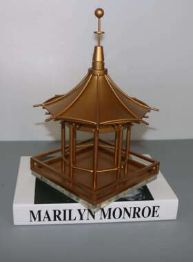 新中式摆件宝塔装饰品金属创意软装工艺品家具搭配样板房客厅饰品