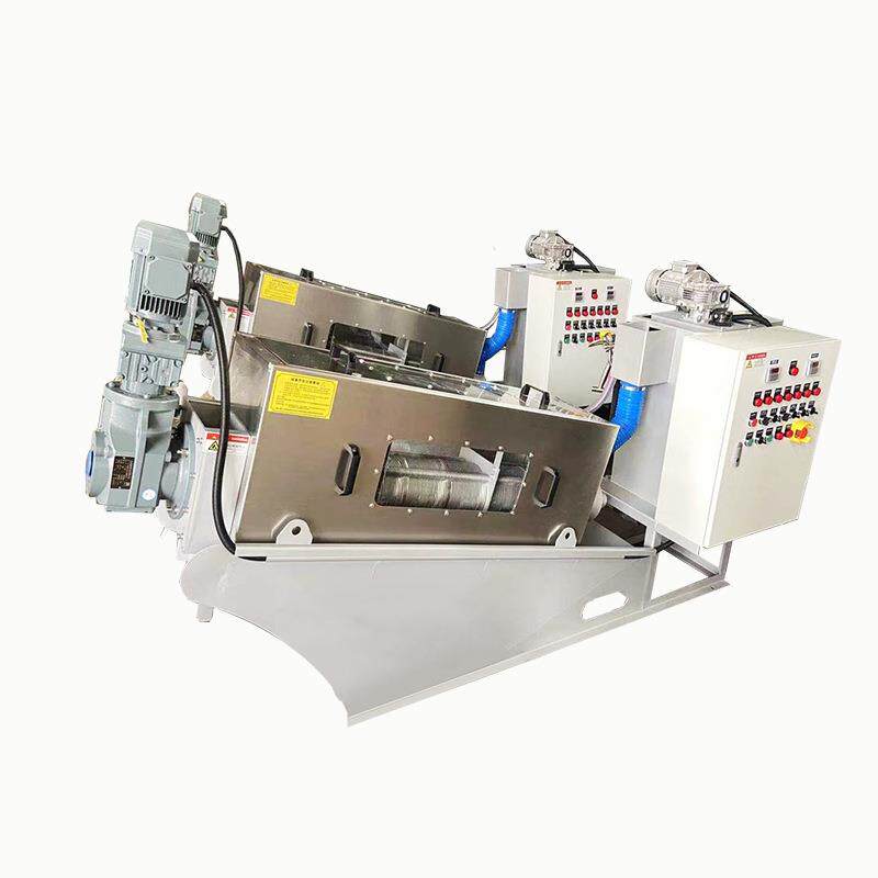Screw stacking machine mud sludge treatment equipment solid liquid dry and wet separator fully automatic screw stacking dehydrator intelligent