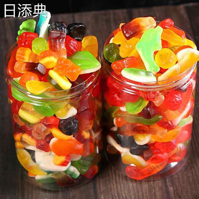 儿童橡皮糖qq糖果零食大礼包万圣节礼物混合水果味软糖罐装,淘宝优惠券,粉丝福利购,淘宝优惠卷