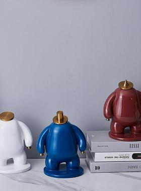 桌面树脂抽象小胖人艺创意式现雕塑美卡684通人物家居装饰品代简