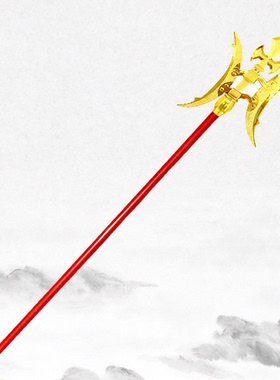 三国兵器关公刀赵云枪儿童表演道具伸缩火尖枪户外锻炼青龙偃月刀