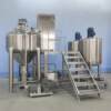 Electrically heated vacuum emulsification tank salad dressing homogenizing emulsifier cream sealed high shear mixing equipment