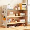 Desktop bookshelf hole board desktop storage rack office workstation storage rack student dormitory multi-layer simple bookcase