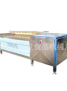 土豆去皮机山毛辊清洗机洗胡萝卜海蛎子清洗根茎加工全自动