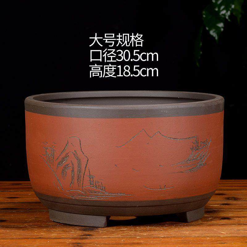 紫砂花盆特大花盆吊兰绿萝花盆阳台种菜创意盆景绿植盆栽多肉树桩,淘宝优惠券,粉丝福利购,淘宝优惠卷