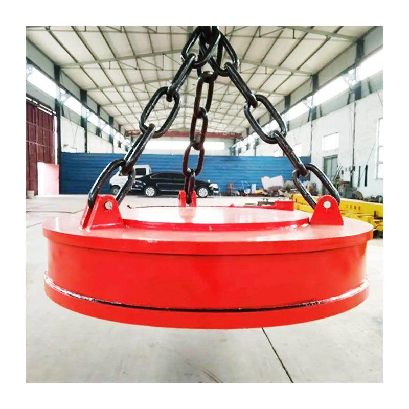 电磁吸盘起重机1米1.5米电挖机叉车铲车用强磁电动圆形电磁吸盘 - 图3