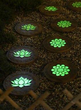 花之塘花园踏步石庭院别墅户外阳台脚踏石带夜光中式园林装饰造景