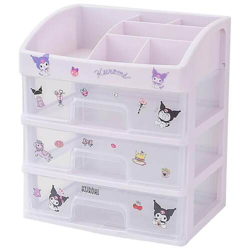 Transparent drawer style desktop storage box, dormitory offi - 图0