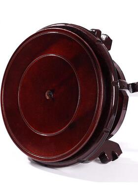 垫高底座实木圆形工艺品花瓶鱼缸石头盆景奇石花盆木架托盘摆件座