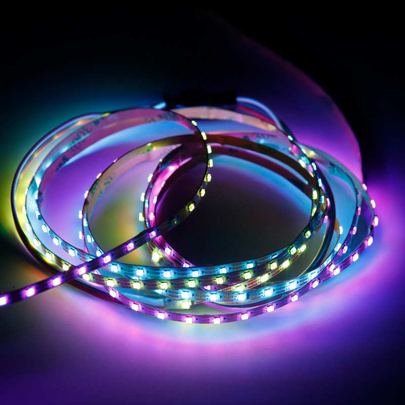 WS2812C-2020 4mm板宽幻彩灯带汽车氛围灯机箱风扇灯飞机模型灯条 - 图1