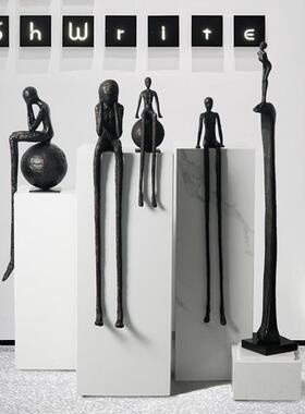 迎TZ-088塑宾人物雕抽象铁艺摆客件楼酒店售处软装搭配厅玄关装置