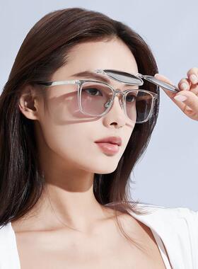 目戏近视太阳眼镜男士镜框抗UV磁吸偏光太阳镜套镜男可配度数2011