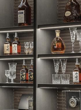 红酒杯酒具玻璃威士忌杯样板间样品屋展示中心酒店酒柜茶几软装饰