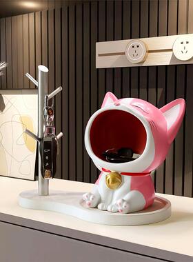 采购产品门廊钥匙存储饰品，家庭客厅托盘，幸运猫饰品，搬家礼物