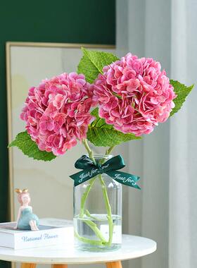 高档手感保湿绣球花彷真花束彷生干 干燥花客厅餐桌摆设插花装饰